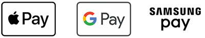 Pay by Apple / Google / Samsung Pay