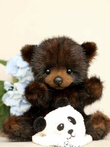 Bear cub Panda (staffed toy 25 cm)